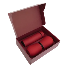 Набор Hot Box CS2 red: 2 кофера, термос с датчиком температуры, красный фото