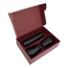 Набор Hot Box E red: кофер, термос с датчиком температуры, черный фото