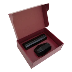 Набор Hot Box E Red: термос с датчиком температуры, кофер, черный фото