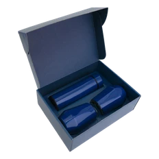 Набор Hot Box E2 blue: 2 кофера, термос с датчиком температуры, синий фото