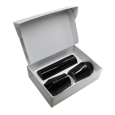 Набор Hot Box E2 white: 2 кофера, термос с датчиком температуры, черный фото