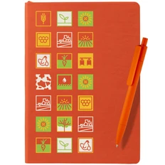 Набор Industry, сельское хозяйство: ежедневник недатированный, ручка, оранжевый фото