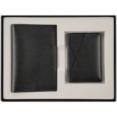 Набор inStream: обложка для паспорта, картхолдер, черный фото