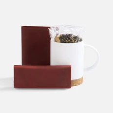 Набор inStream Tea: ключница, обложка для паспорта, кружка, чай черный, красный фото