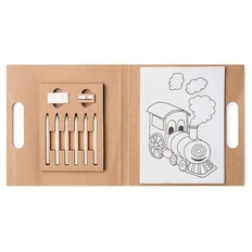 Набор из 6 карандашей в блокноте Resol, бежевый фото