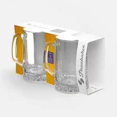 Набор из двух пивных кружек Pasabahce Pub, прозрачный фото