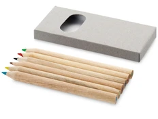 Набор цветных карандашей, 6шт, серая коробка фото