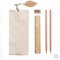 Набор канцелярских принадлежностей Suit, бежевый фото