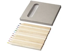 Набор цветных карандашей, 12шт, серый фото