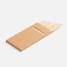 Набор цветных карандашей Pencilvania Maxi, 12шт, крафт фото