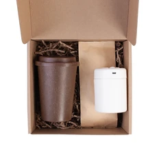 Набор «Комфорт»: термостакан, увлажнитель для воздуха, кофе, коричневый фото