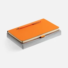 Набор Loop: ежедневник недатированный, ручка шариковая, оранжевый фото