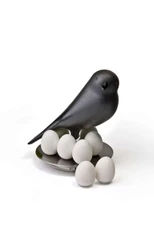 Набор магнитов Egg Sparrow, черный / белый фото