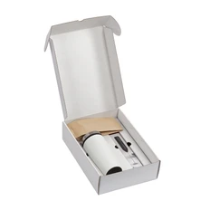 Набор «Макиато»: термостакан, капучинатор, кофе в зернах, белый фото