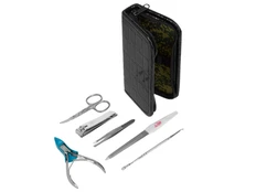 Набор маникюрный в несессере, черный фото