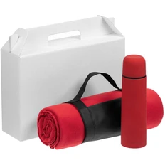 Набор Meeting Point, ver.2: плед дорожный, термос, красный фото