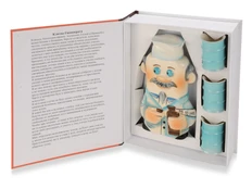 Набор «Настольная книга врача»: штоф и рюмки, красный / голубой фото