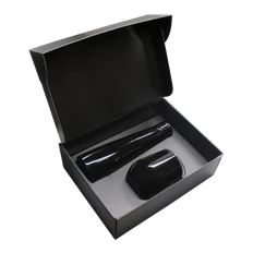 Набор New Box C black: кофер, термобутылка, черный фото