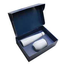 Набор New Box C blue: кофер, термобутылка, белый  фото