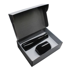Набор New Box C grey: кофер, термобутылка, черный фото
