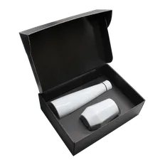 Набор New Box Е black: кофер, термобутылка, белый фото