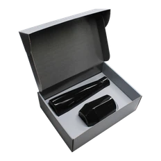 Набор New Box Е grey: кофер, термобутылка, черный фото