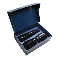 Набор New Box Е2 blue: 2 кофера, термобутылка, черный фото