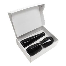 Набор New Box Е2 white: 2 кофера, термобутылка, черный фото