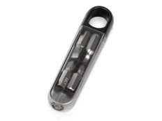 Набор отверток 4 в 1 Wint: 2 крестовые биты, 2 поперечные биты, черный / серебристый фото