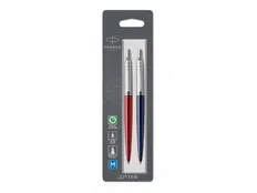 Набор Parker Jotter London: ручка гелевая, ручка шариковая, синий / красный фото