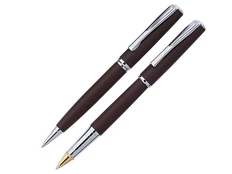 Набор Pierre Cardin Pen and Pen: ручка шариковая, ручка-роллер, коричневый фото