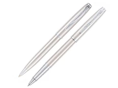 Набор Pierre Cardin Pen and Pen: ручка шариковая, ручка-роллер, серебро фото