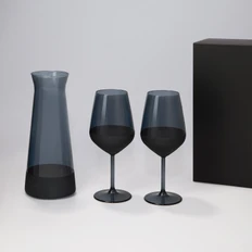  Набор подарочный Black Edition: декантер, два бокала для вина, черный фото