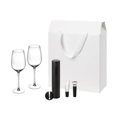Набор подарочный Blanche, Sacramento: два бокала, набор для вина, белый фото