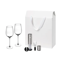 Набор подарочный Blanche, Vintaro: два бокала, набор для вина, белый фото
