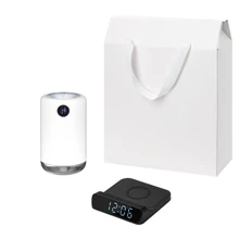 Набор подарочный  Bliss, Rigel: увлажнитель воздуха, зарядное устройство, черный / белый фото