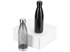 Набор подарочный Bottle Set: термобутылка, бутылка для воды, черный фото