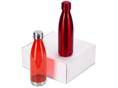 Набор подарочный Bottle Set: термобутылка, бутылка для воды, красный фото