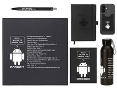 Набор подарочный Business Suite: блокнот, ручка, картхолдер, бутылка для воды, черный фото