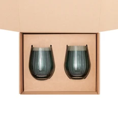  Набор подарочный Capri: два стакана для воды, зеленый фото