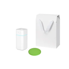 Набор подарочный Cloud NEO, Auris: увлажнитель воздуха, зарядное устройство, салатовый / белый фото