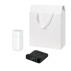 Набор подарочный Cloud NEO, Rigel: увлажнитель воздуха, зарядное устройство, белый / черный фото