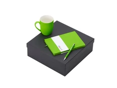 Набор подарочный Color It: блокнот, ручка шариковая и кружка, салатовый фото