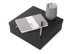 Набор подарочный Color IT: блокнот, ручка, термокружка, серый фото