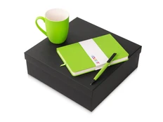 Набор подарочный Color It: блокнот С2, ручка и кружка, салатовый фото