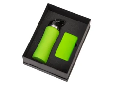 Набор подарочный Color It: бутылка для воды, внешний аккумулятор 10000 mAh, салатовый фото