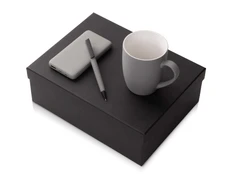 Набор подарочный Color It: кружка, ручка и внешний аккумулятор, серый фото