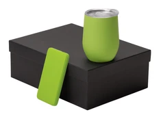 Набор подарочный Color It: термокружка, внешний аккумулятор 10000 mAh, салатовый фото