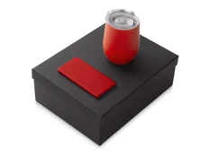 Набор подарочный Color It: термокружка, внешний аккумулятор на 5000 mAh, красный фото