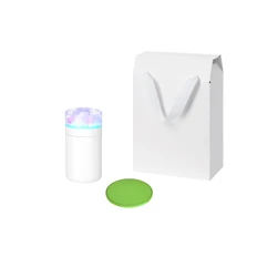 Набор подарочный Crystal, Auris: увлажнитель воздуха, зарядное устройство, салатовый / белый фото